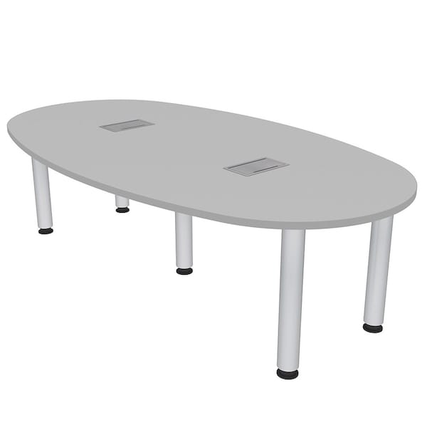 Skutchi Designs 45.25 in W, 84 in L, 29 in H, Engineered Wood Top, Grey H-BOVL-4684-PT-01-EL - main